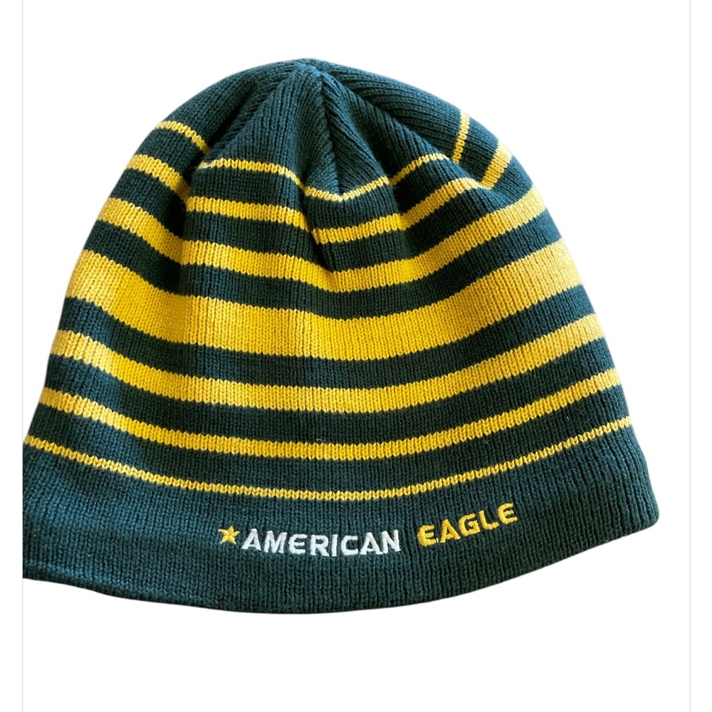 American Eagle winter acrylic wool blend stocking cap old school hat